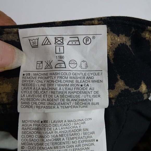 Old Navy Harper Mid-Rise Brown Leopard Print Pants Women Size 2P Cotton Blend - Picture 7 of 12